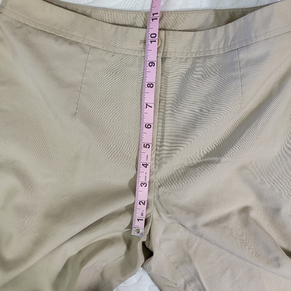 Talbots Wool Silk Womens Trousers Dress Pants Tan Stretch Straight Leg Size 6 - Picture 8 of 10